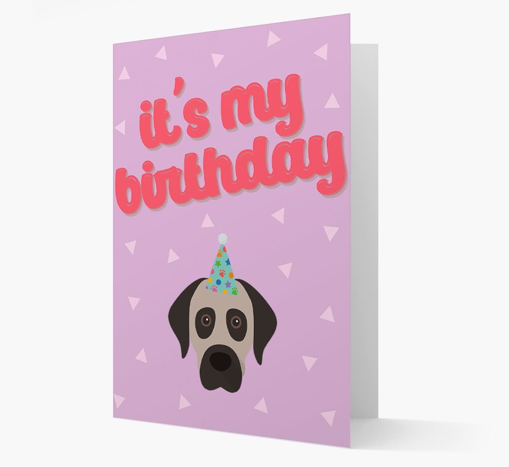 'It's my Birthday' Card with {breedFullName} Icon