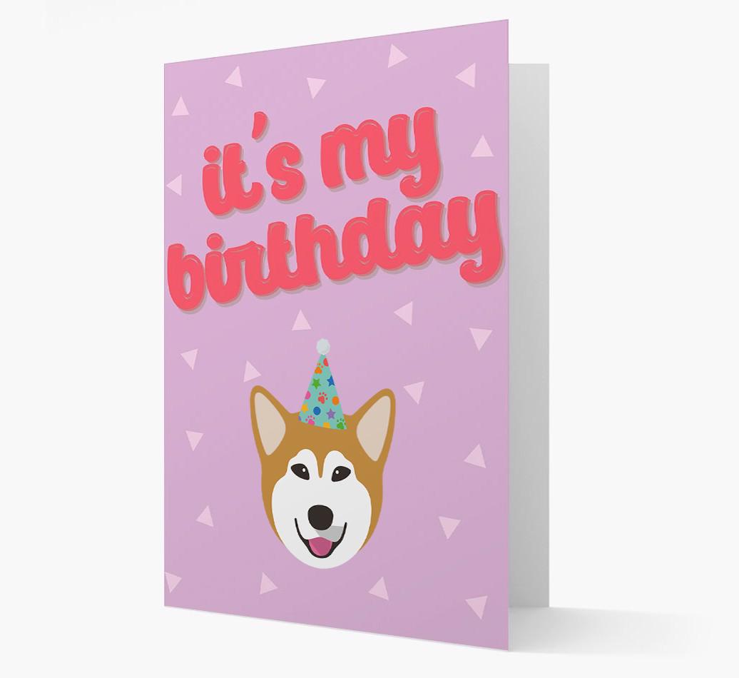 'It's my Birthday' Card with {breedFullName} Icon
