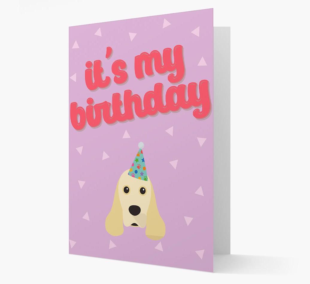 'It's my Birthday' Card with {breedFullName} Icon