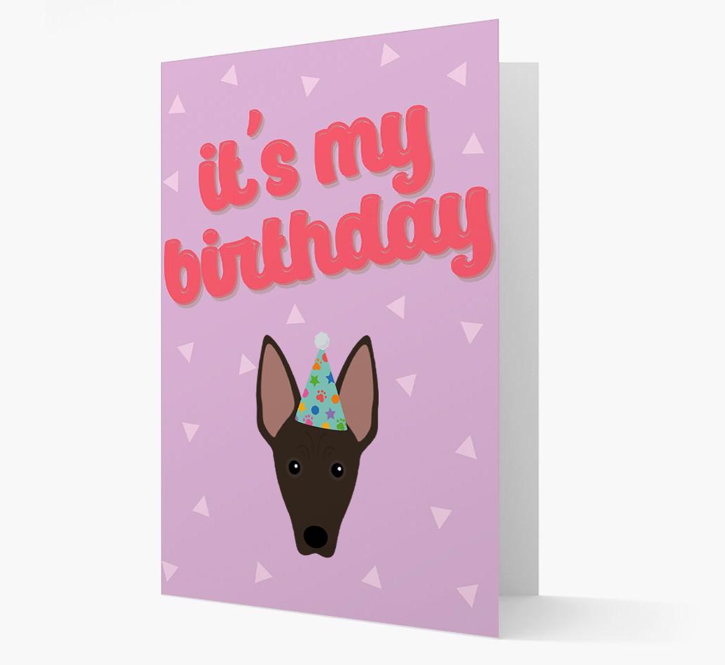 'It's my Birthday' Card with {breedFullName} Icon