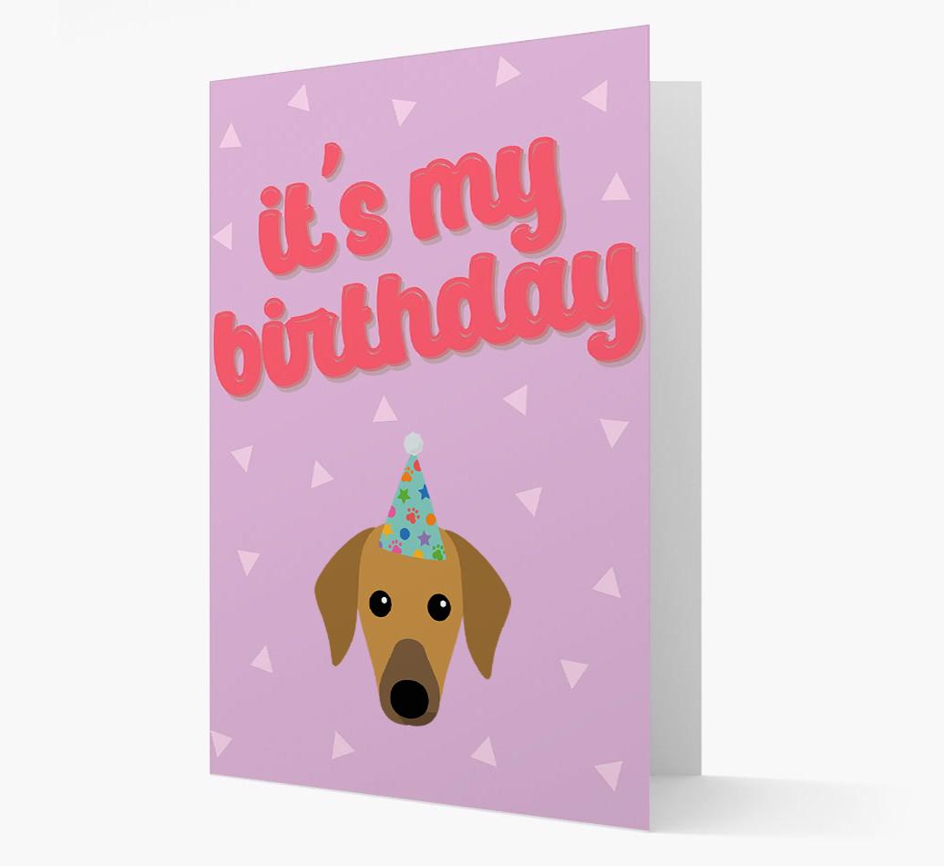 'It's my Birthday' Card with {breedFullName} Icon
