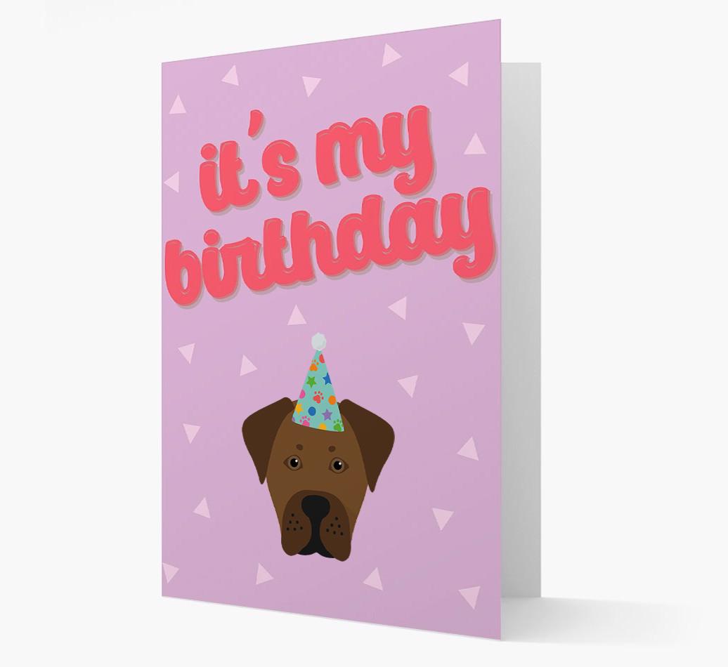 'It's my Birthday' Card with {breedFullName} Icon