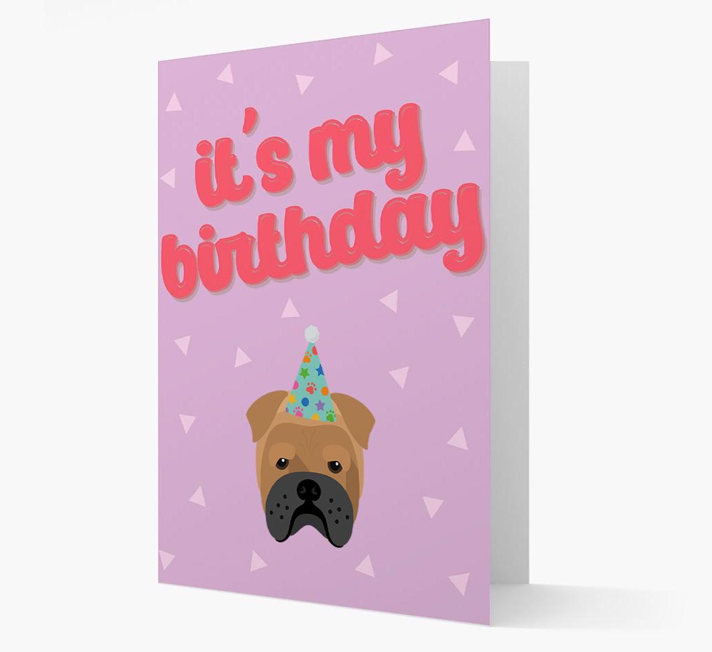 'It's my Birthday' Card with {breedFullName} Icon