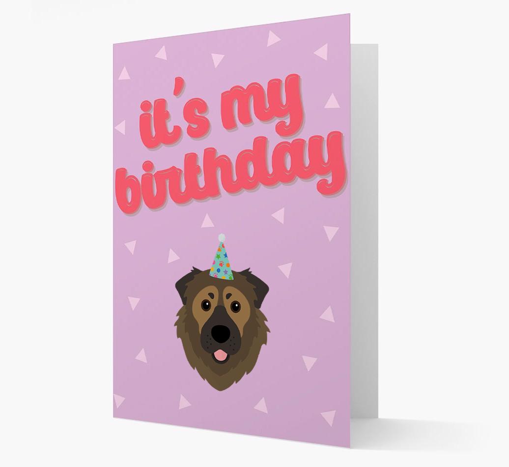 'It's my Birthday' Card with {breedFullName} Icon