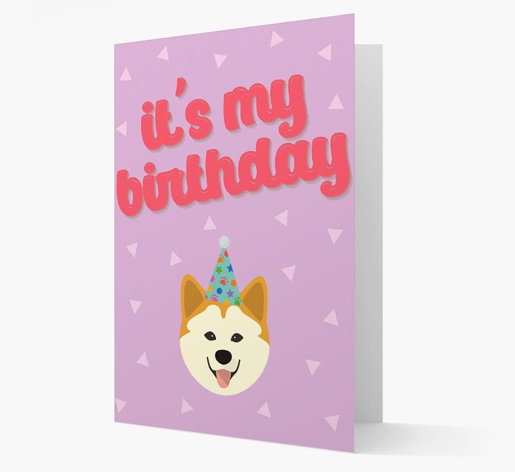 'It's my Birthday' Card with {breedFullName} Icon