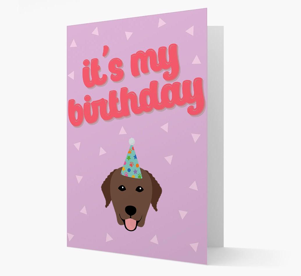 'It's my Birthday' Card with {breedFullName} Icon