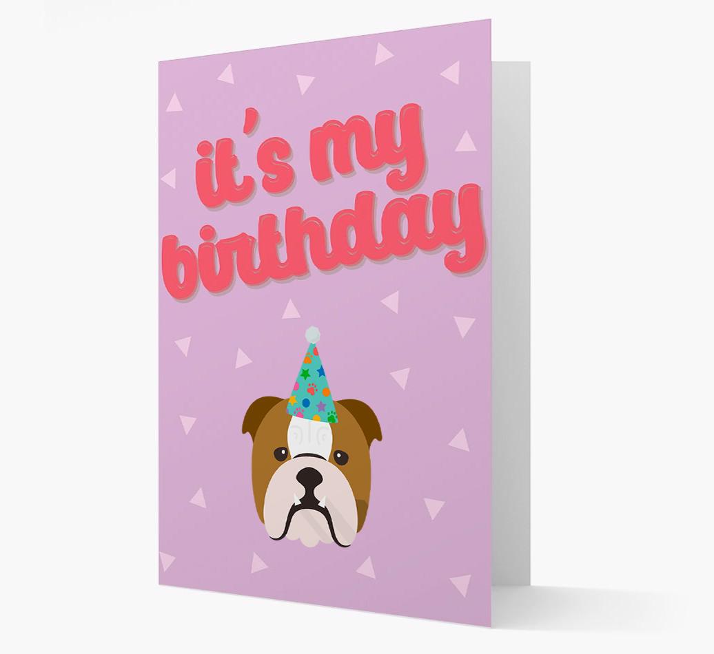 'It's my Birthday' Card with {breedFullName} Icon