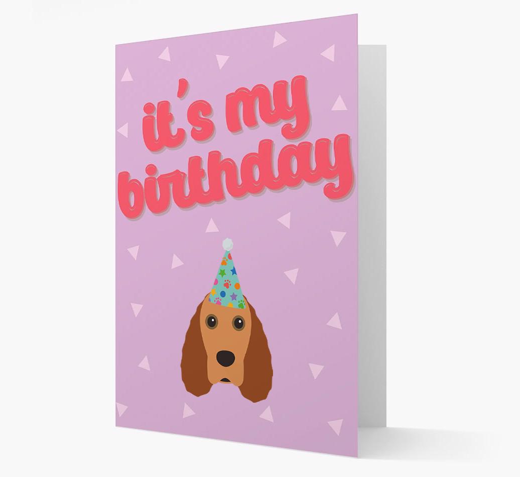 'It's my Birthday' Card with {breedFullName} Icon
