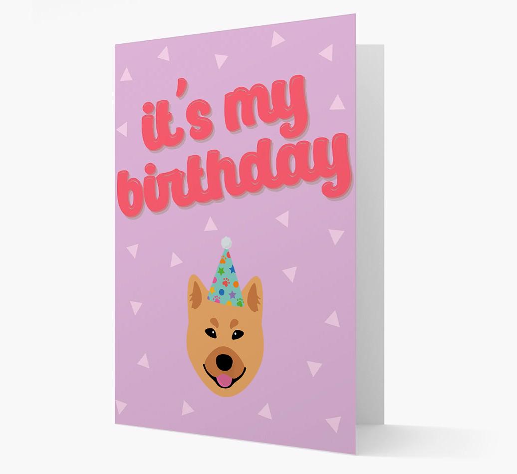 'It's my Birthday' Card with {breedFullName} Icon