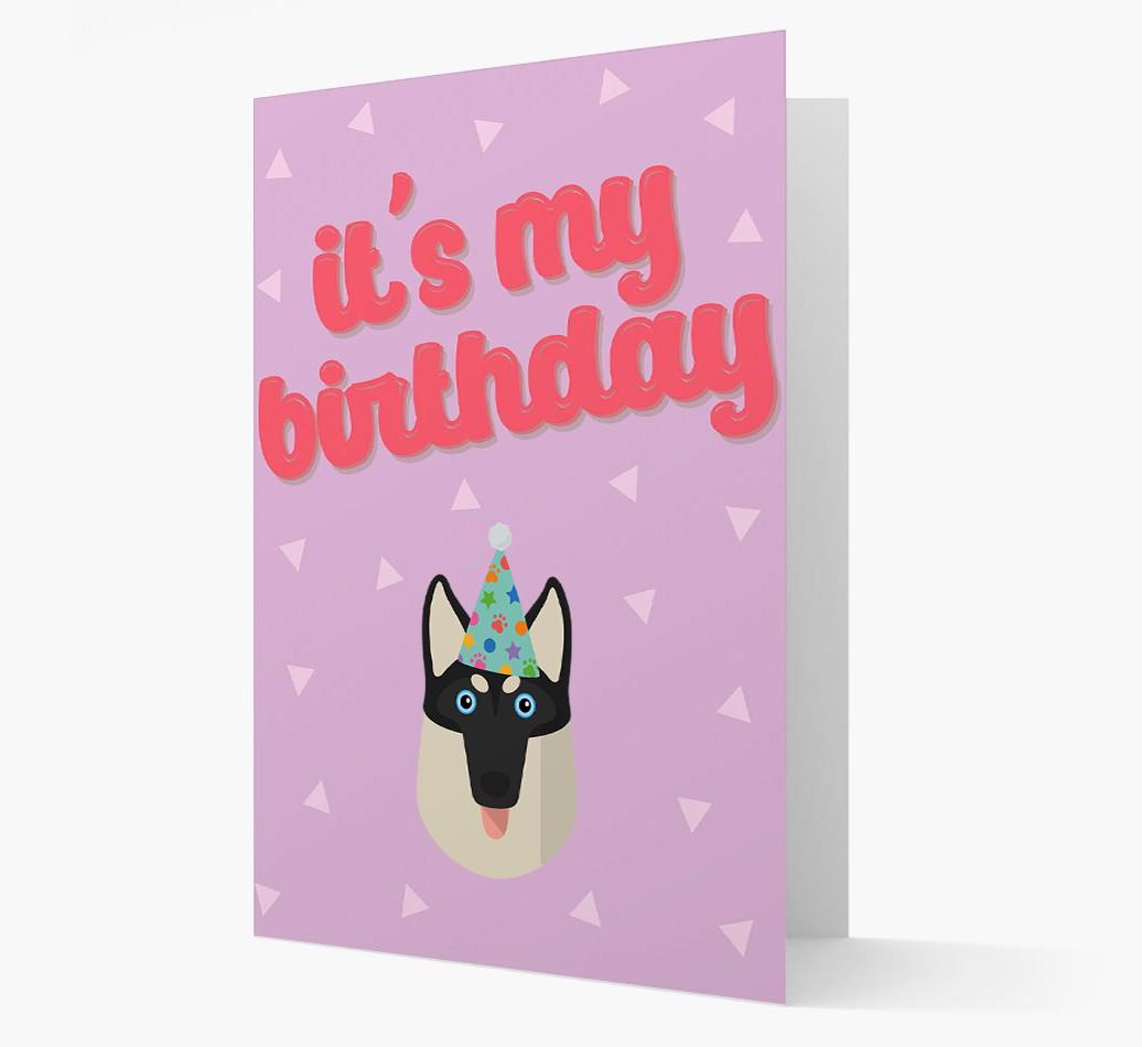 'It's my Birthday' Card with {breedFullName} Icon
