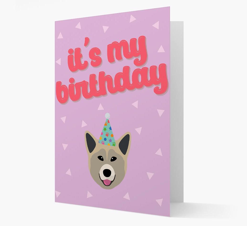 'It's my Birthday' Card with {breedFullName} Icon