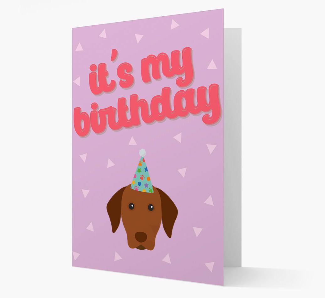 'It's my Birthday' Card with {breedFullName} Icon