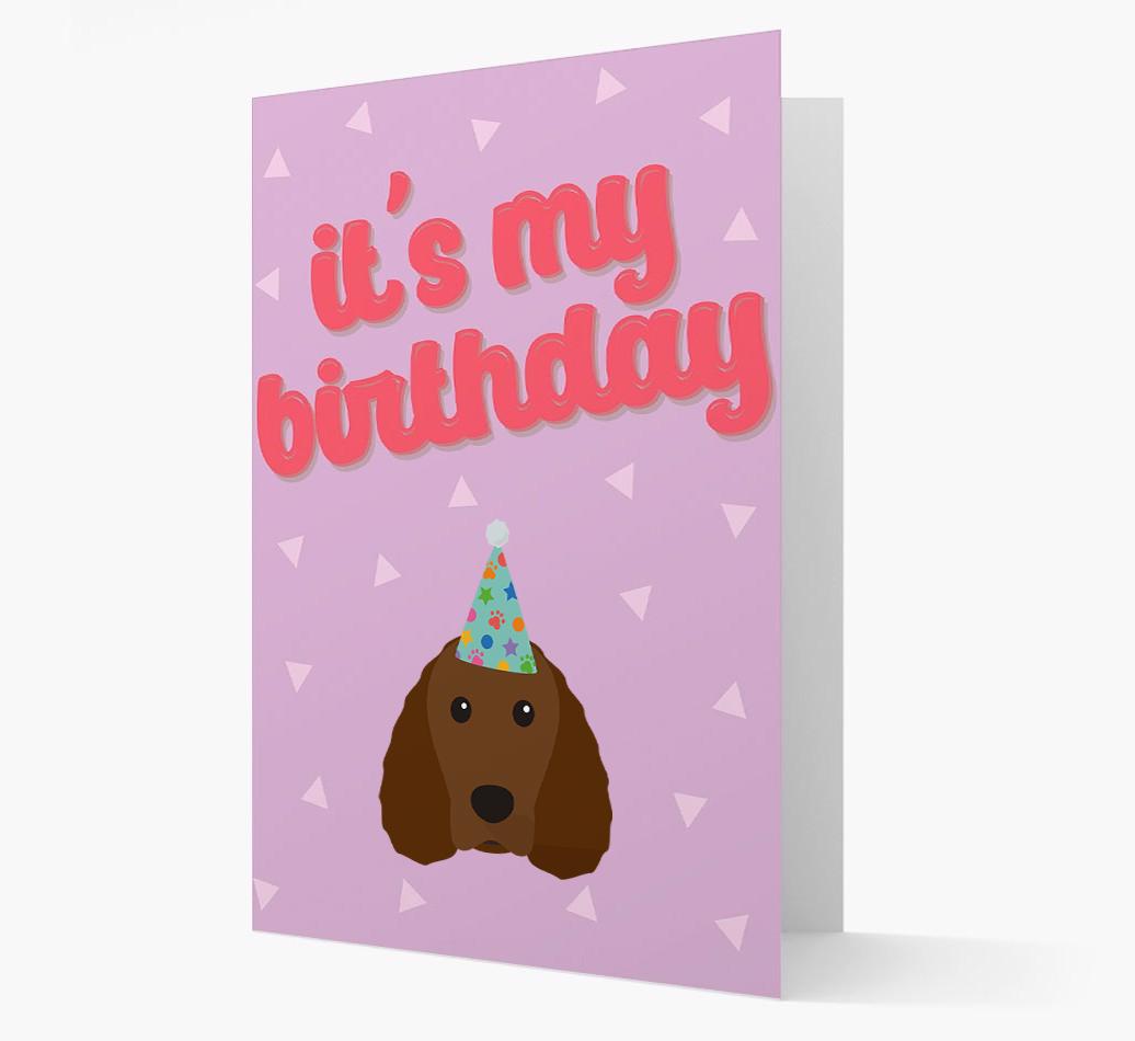 'It's my Birthday' Card with {breedFullName} Icon