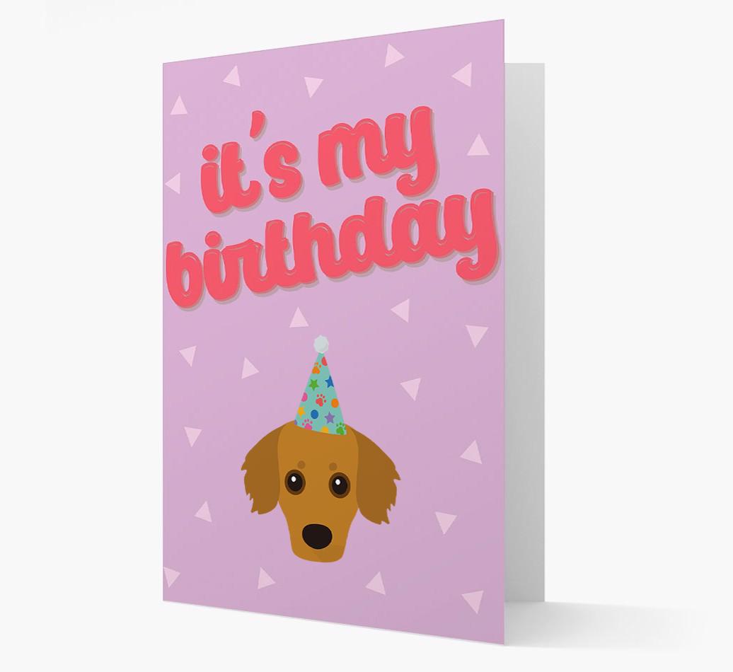 'It's my Birthday' Card with {breedFullName} Icon