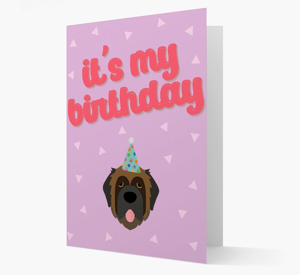 'It's my Birthday' Card with {breedFullName} Icon