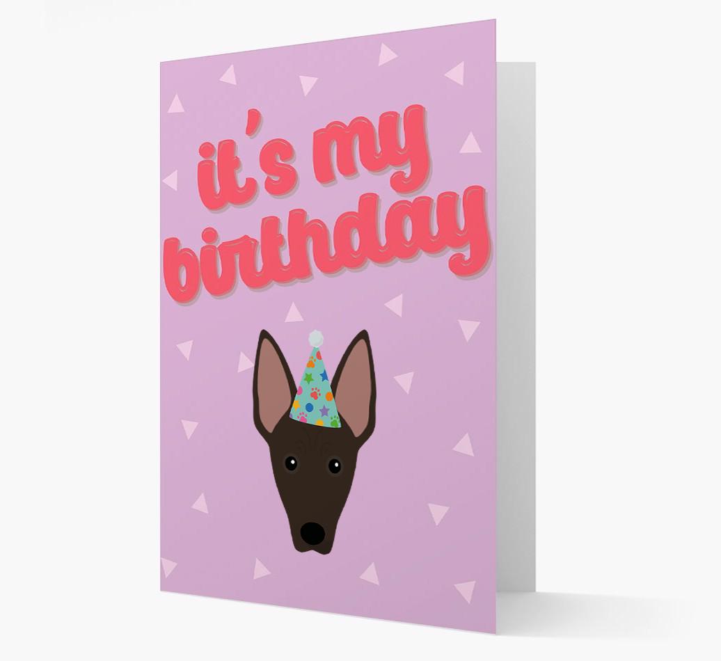 'It's my Birthday' Card with {breedFullName} Icon