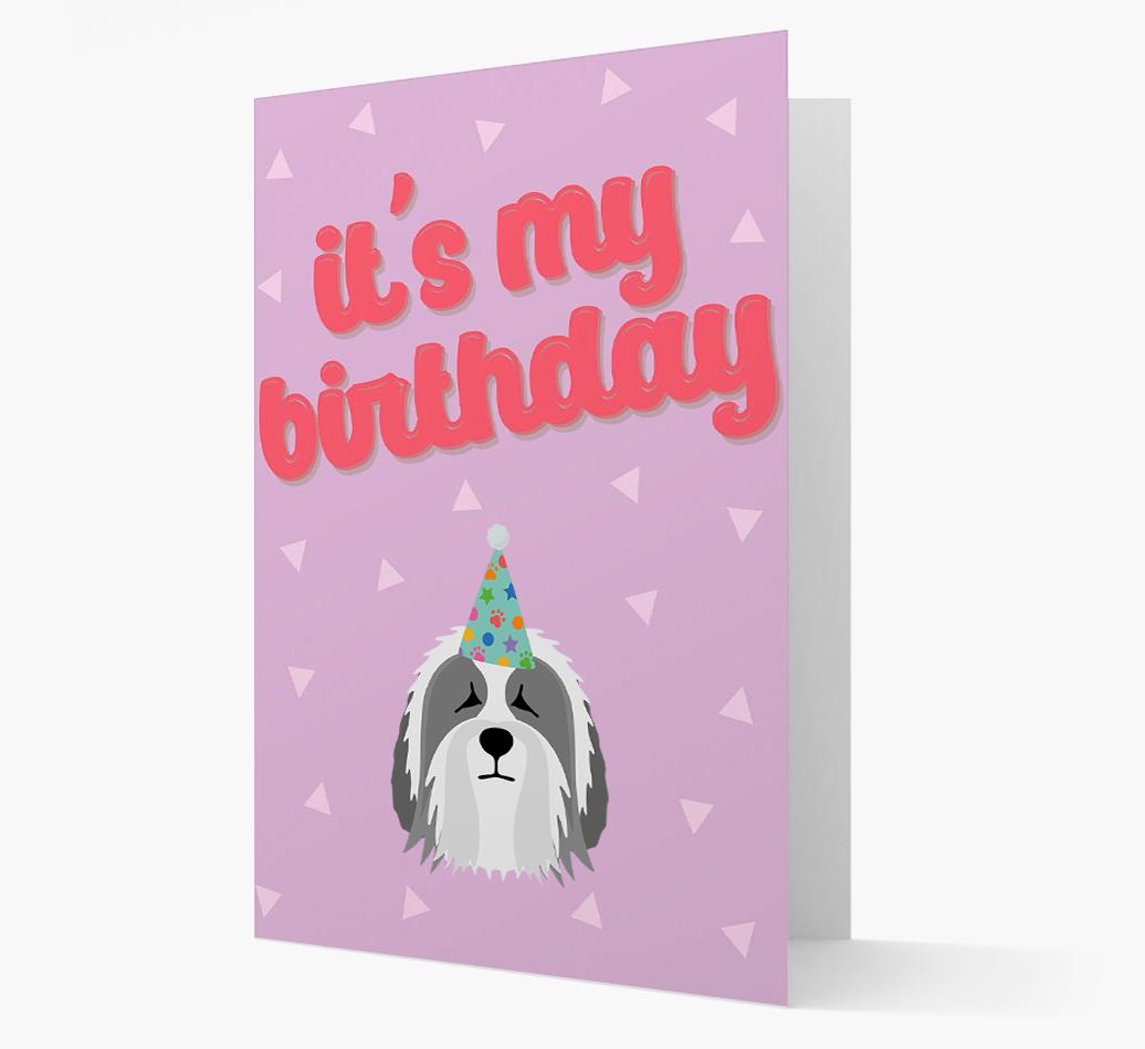 'It's my Birthday' Card with {breedFullName} Icon