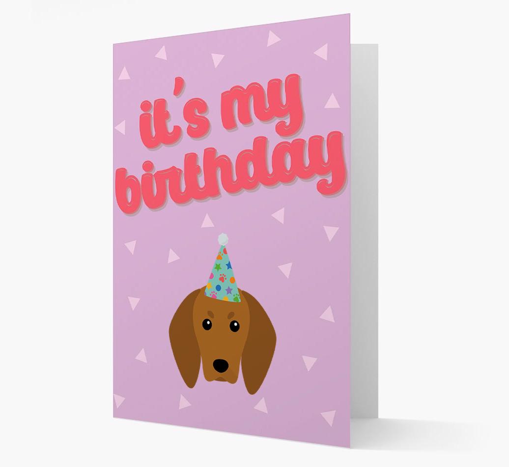 'It's my Birthday' Card with {breedFullName} Icon