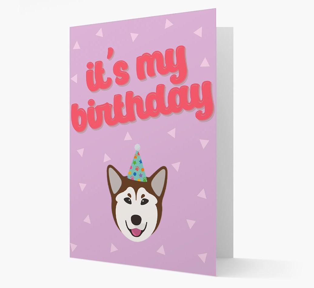 'It's my Birthday' Card with {breedFullName} Icon