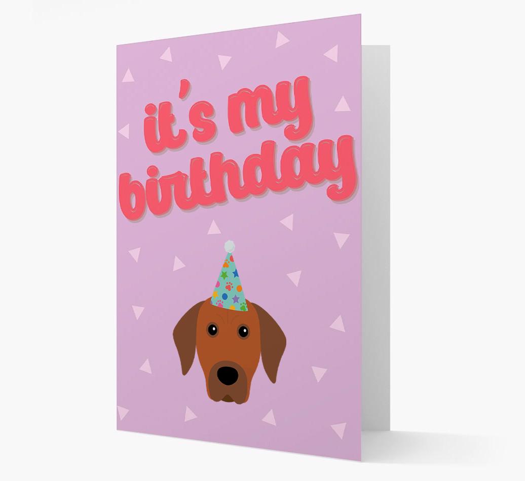 'It's my Birthday' Card with {breedFullName} Icon