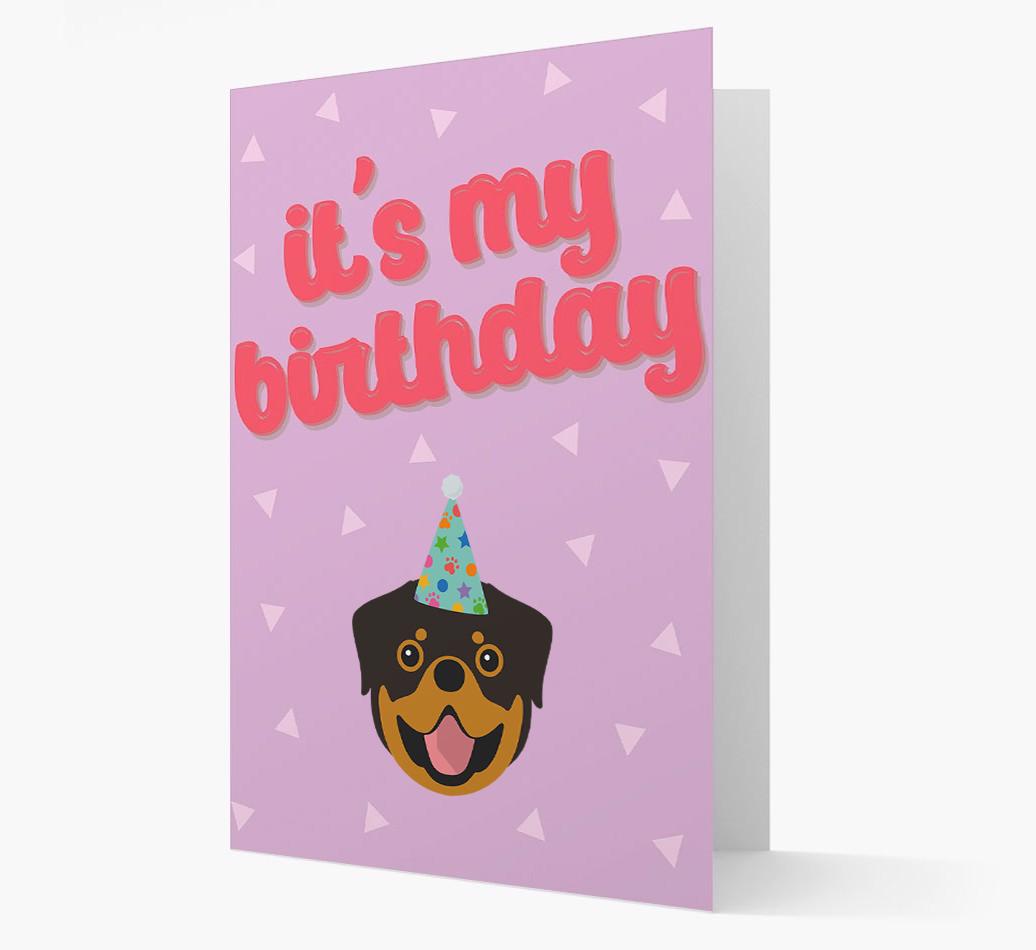 'It's my Birthday' Card with {breedFullName} Icon