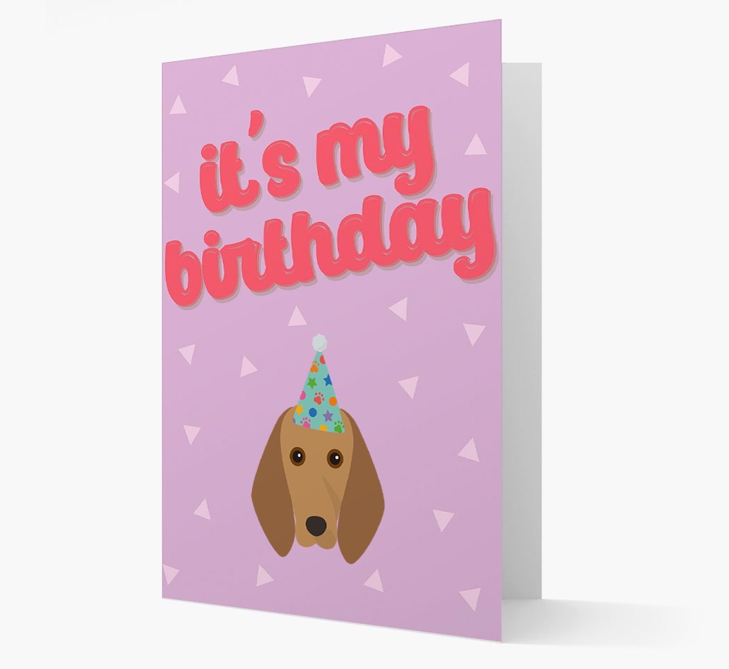 'It's my Birthday' Card with {breedFullName} Icon