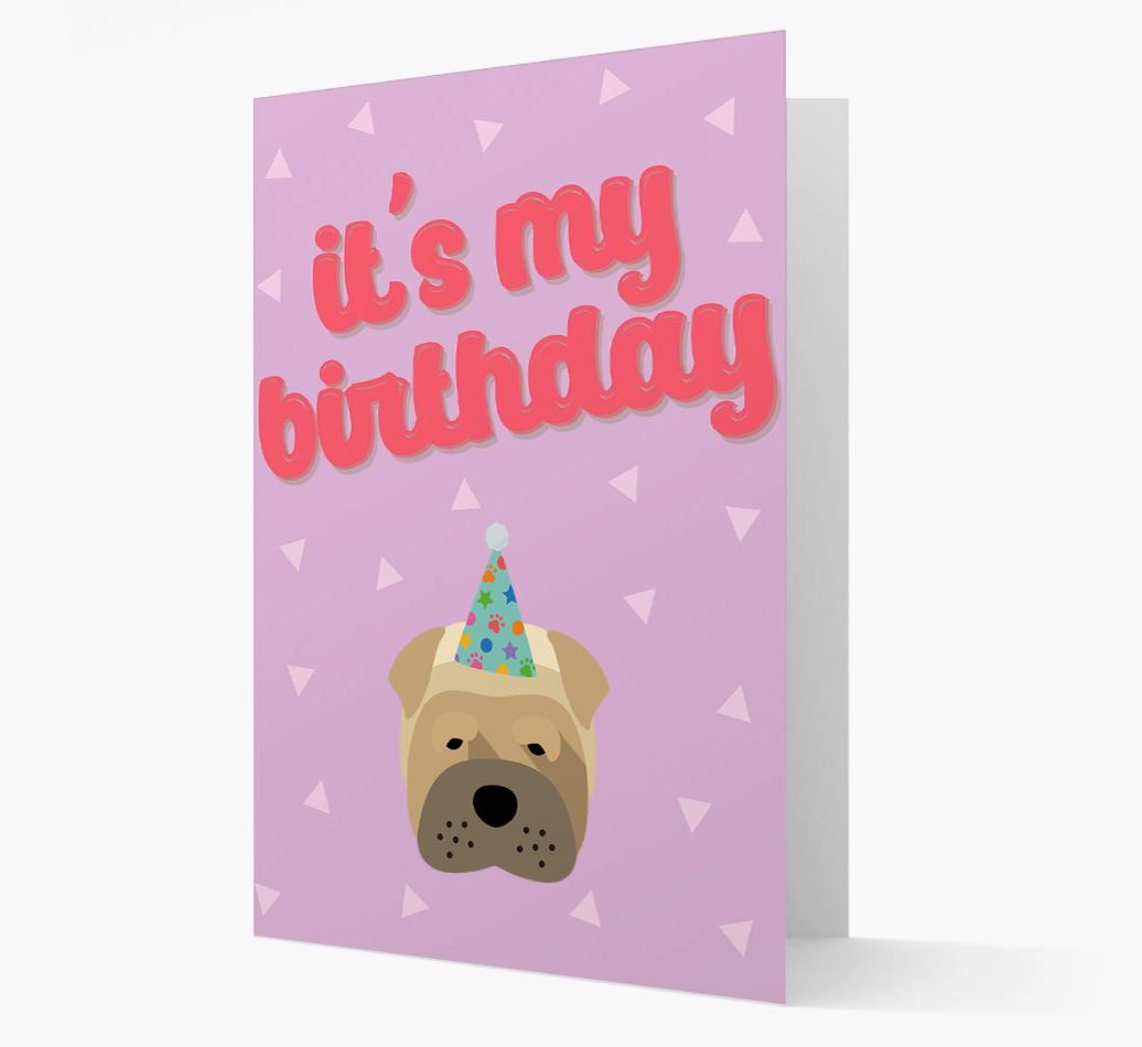 'It's my Birthday' Card with {breedFullName} Icon