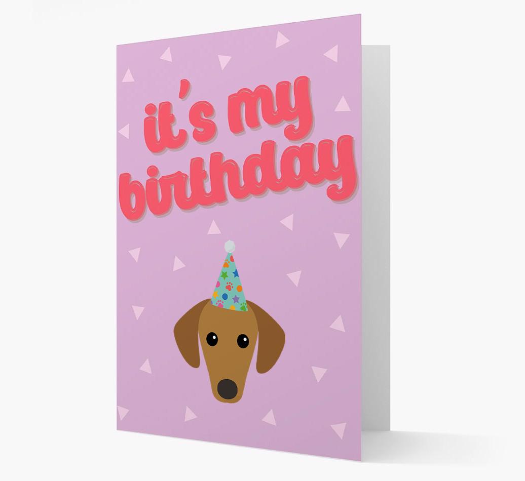 'It's my Birthday' Card with {breedFullName} Icon