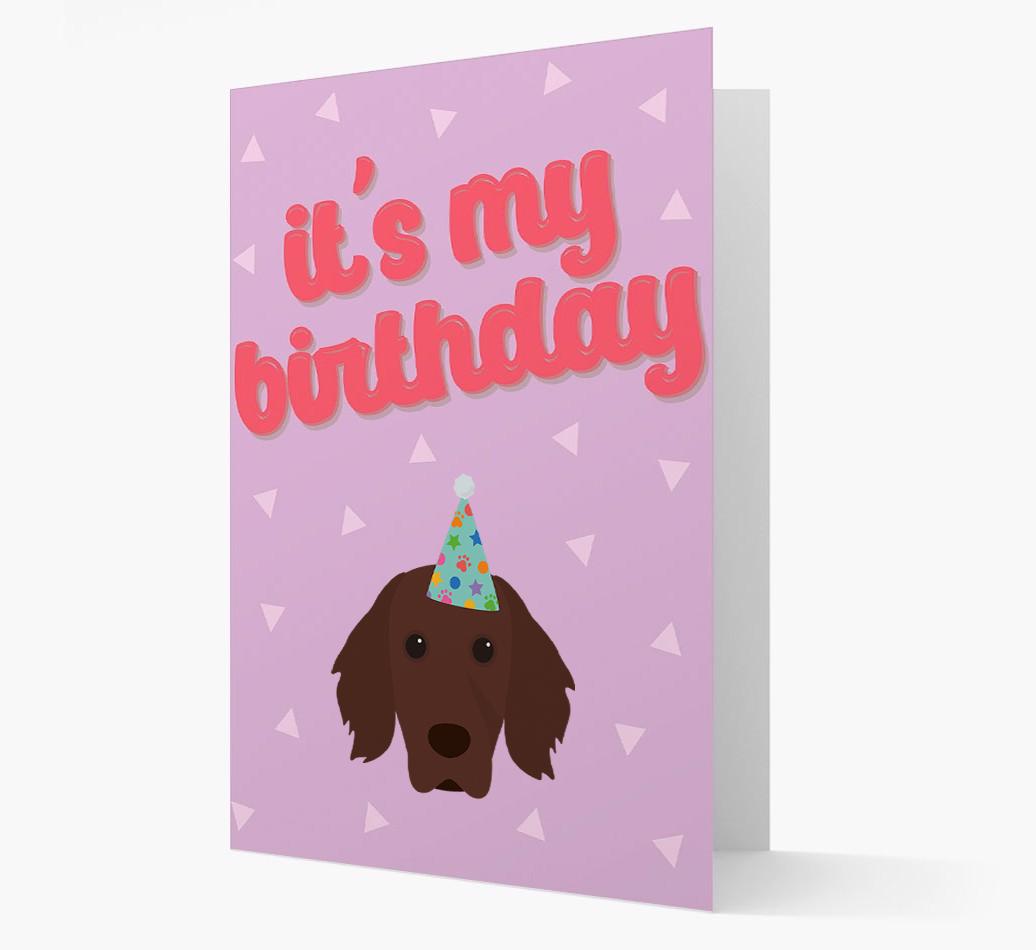'It's my Birthday' Card with {breedFullName} Icon