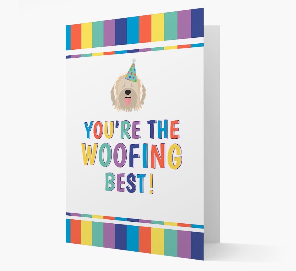 'You're the Woofing Best' Card with {breedFullName} Icon
