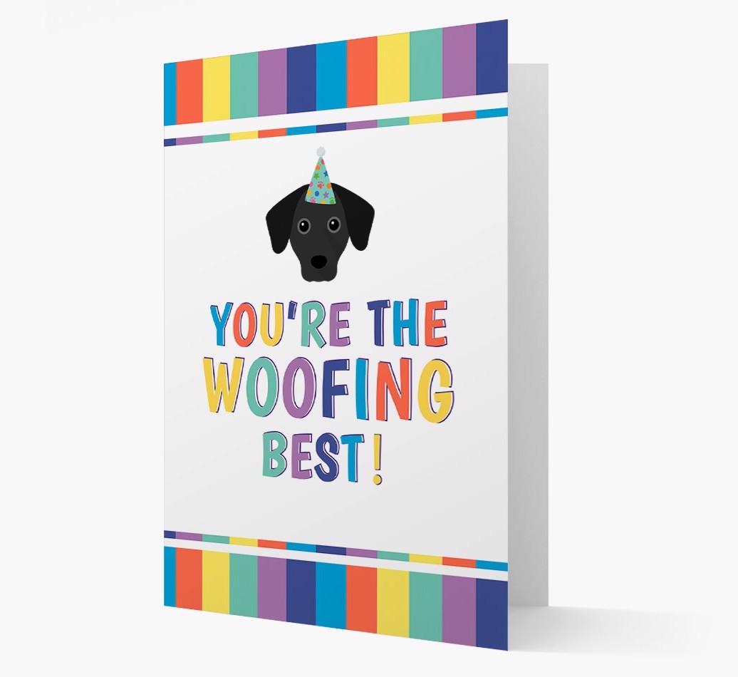 'You're the Woofing Best' Card with {breedFullName} Icon