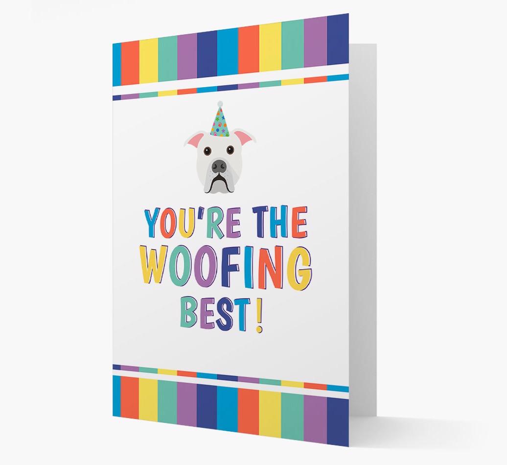 'You're the Woofing Best' Card with {breedFullName} Icon