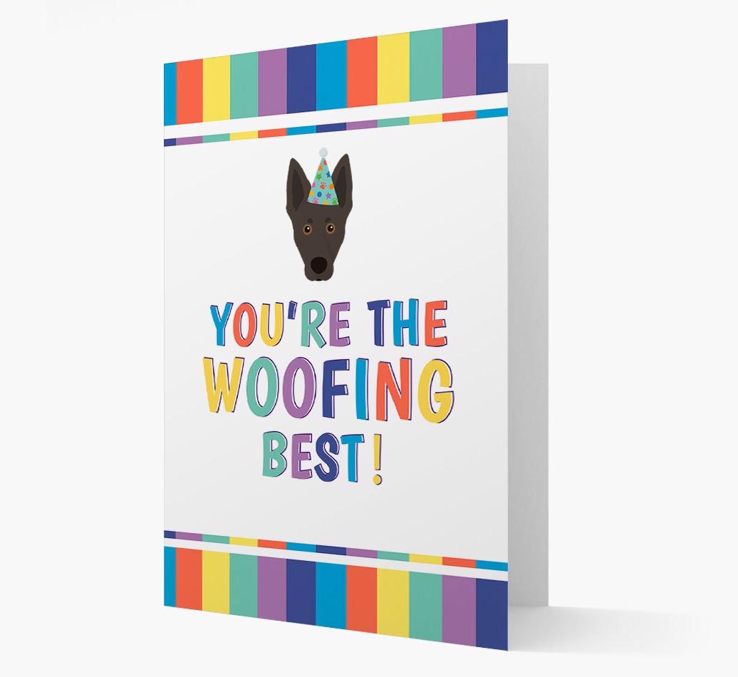 'You're the Woofing Best' Card with {breedFullName} Icon