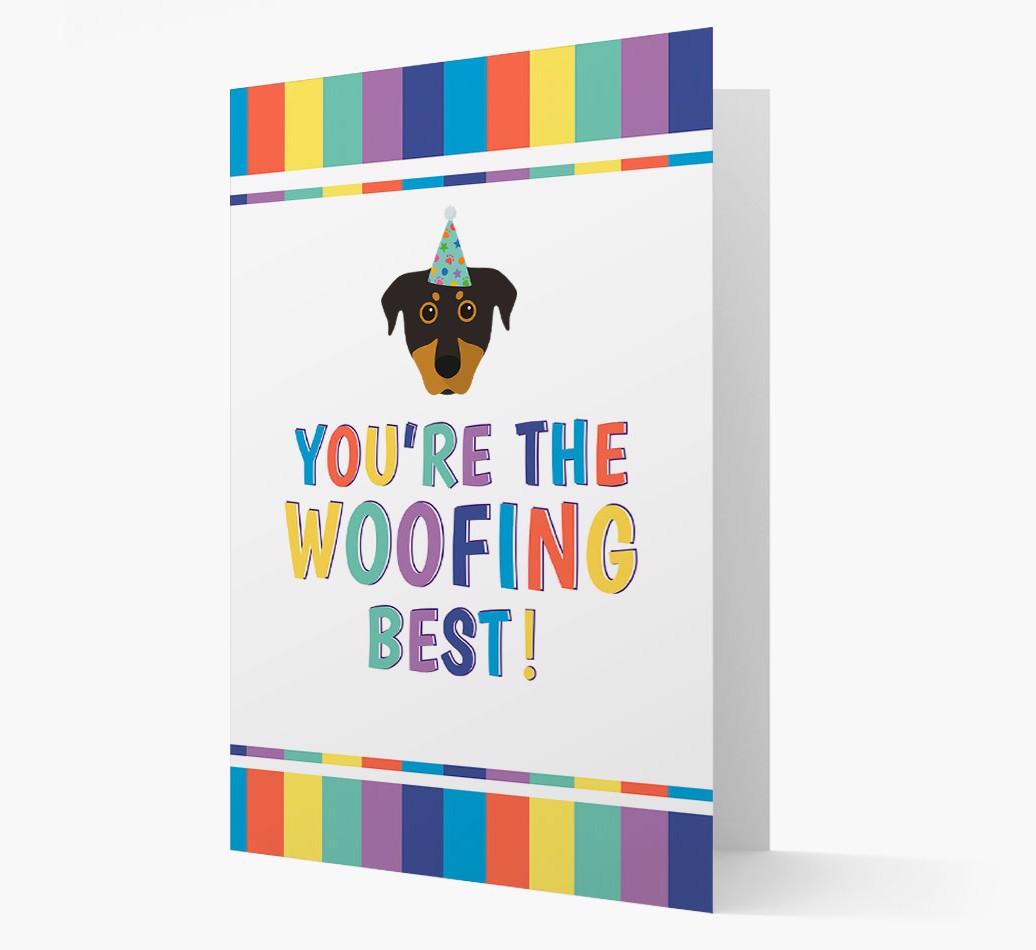 'You're the Woofing Best' Card with {breedFullName} Icon