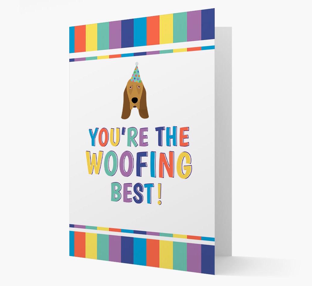 'You're the Woofing Best' Card with {breedFullName} Icon