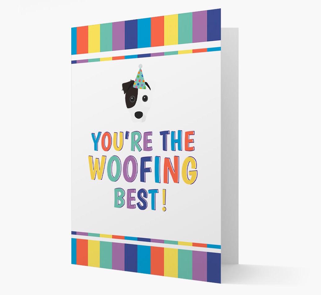 'You're the Woofing Best' Card with {breedFullName} Icon