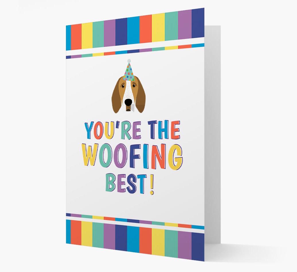 'You're the Woofing Best' Card with {breedFullName} Icon