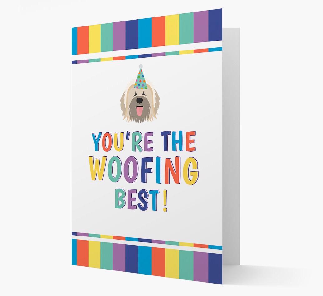 'You're the Woofing Best' Card with {breedFullName} Icon