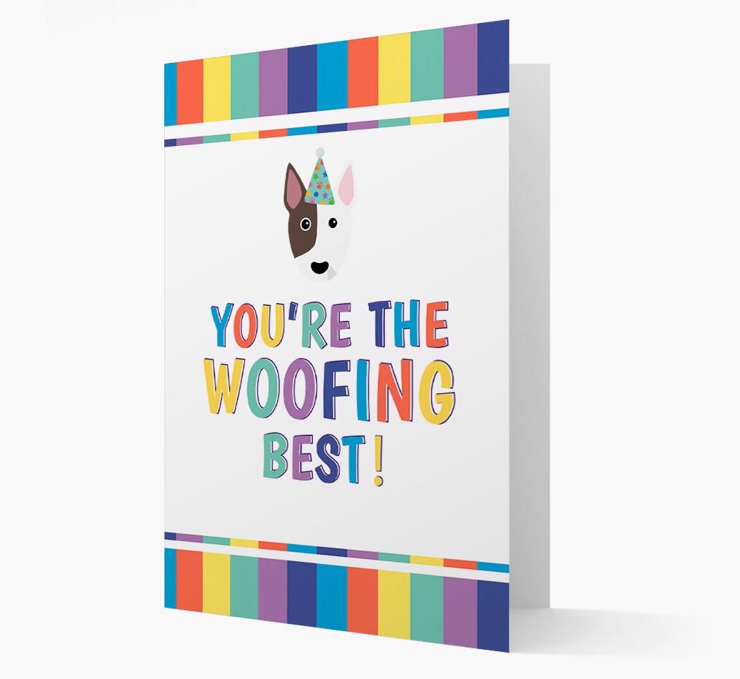 'You're the Woofing Best' Card with {breedFullName} Icon