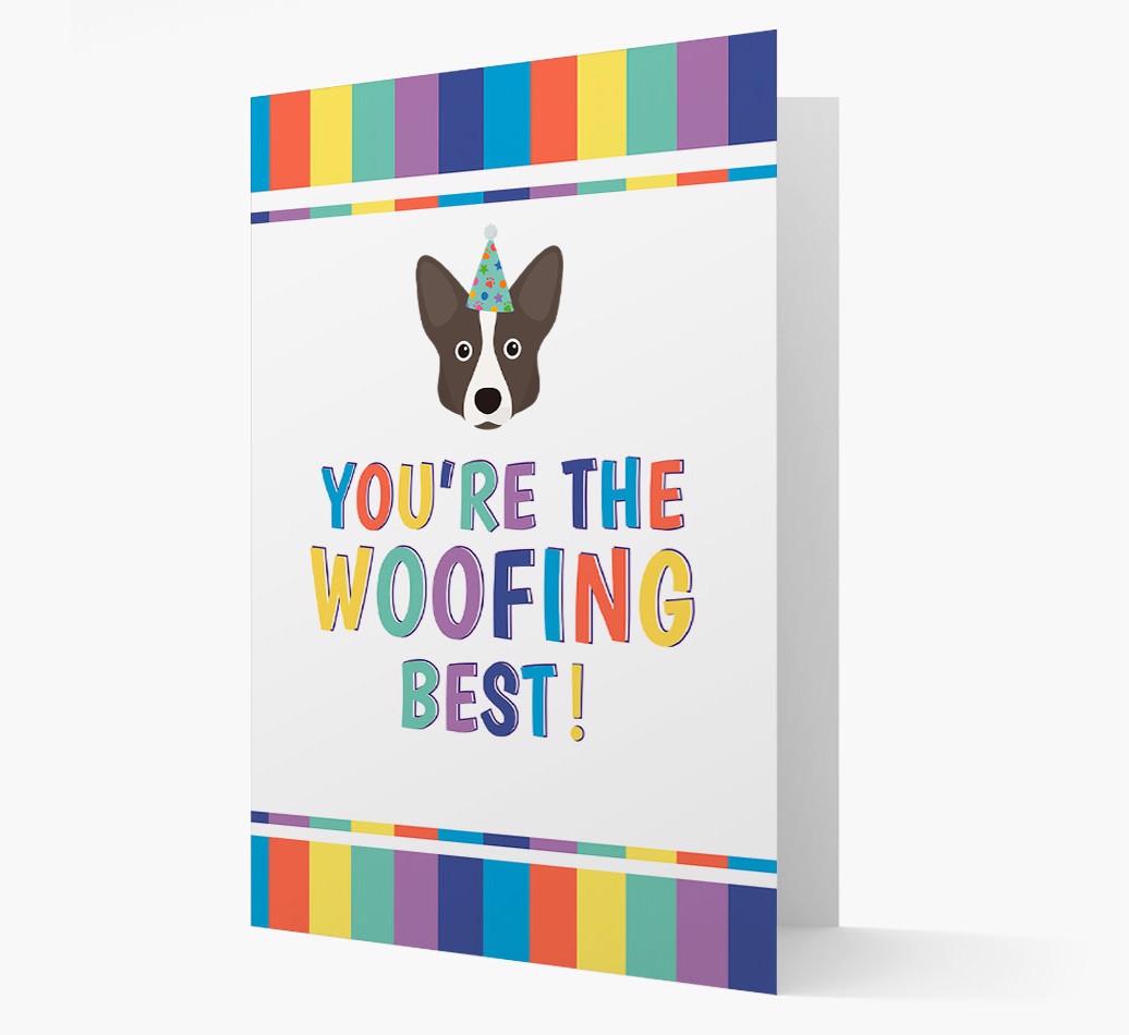 'You're the Woofing Best' Card with {breedFullName} Icon