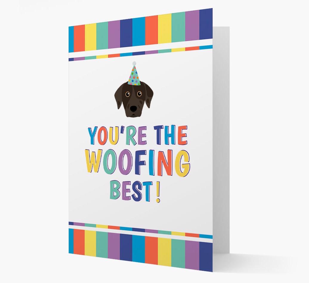 'You're the Woofing Best' Card with {breedFullName} Icon