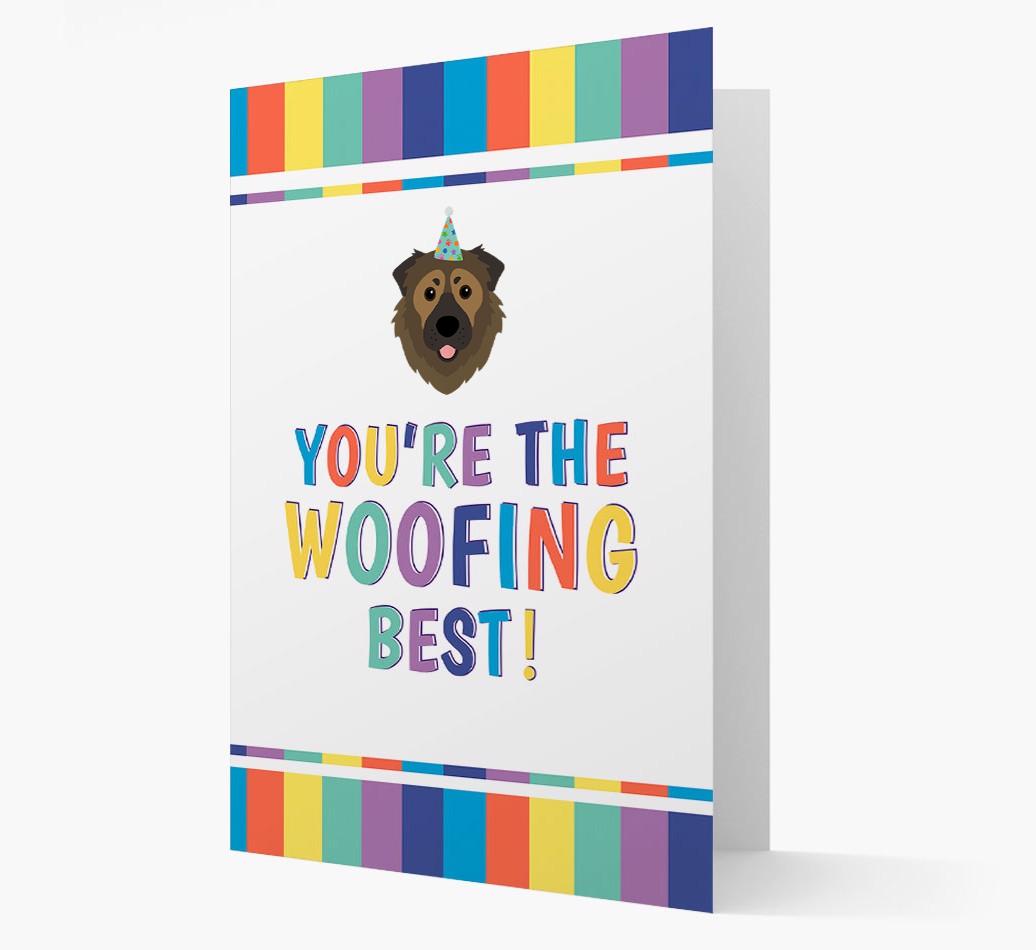 'You're the Woofing Best' Card with {breedFullName} Icon