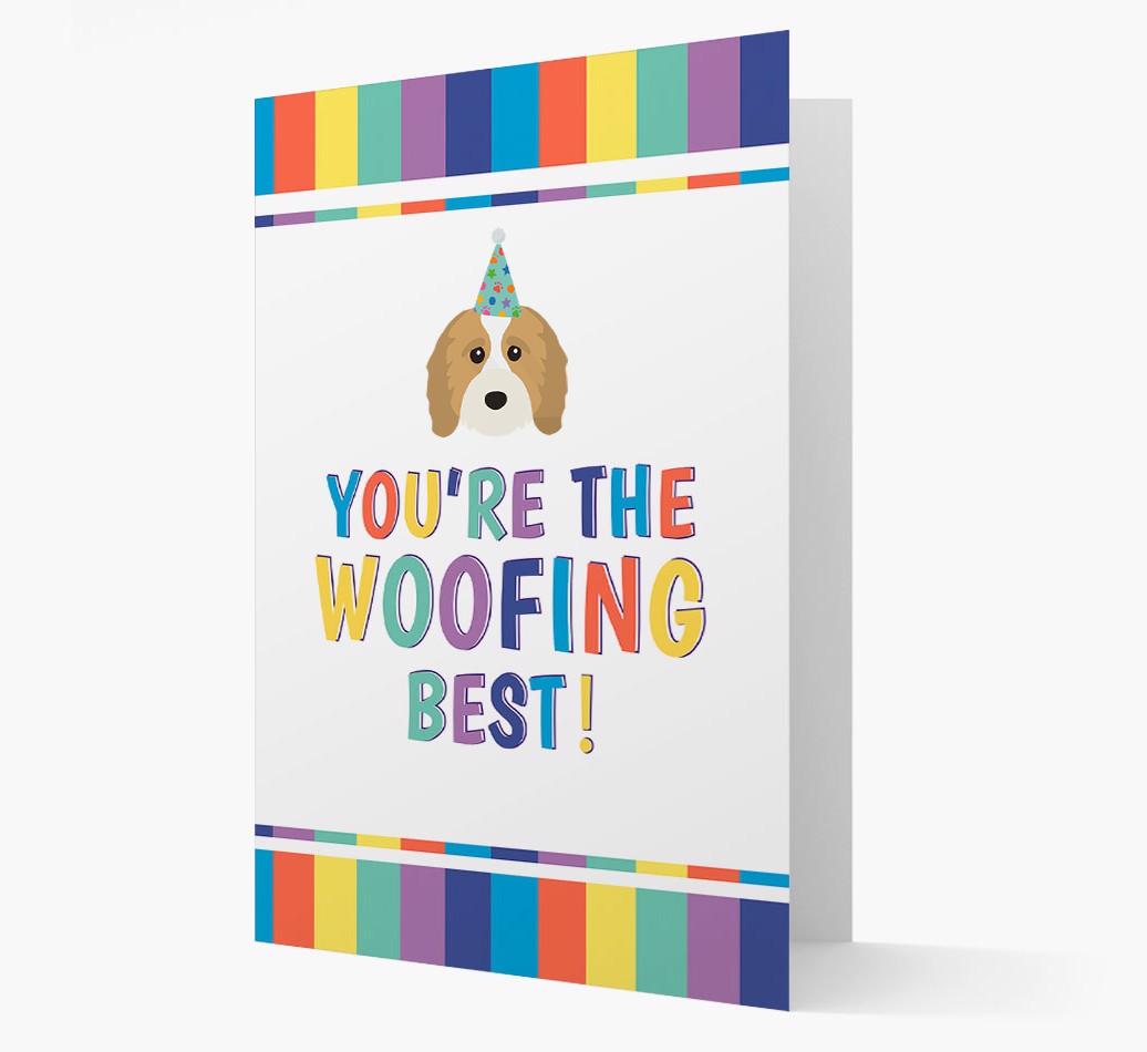 'You're the Woofing Best' Card with {breedFullName} Icon