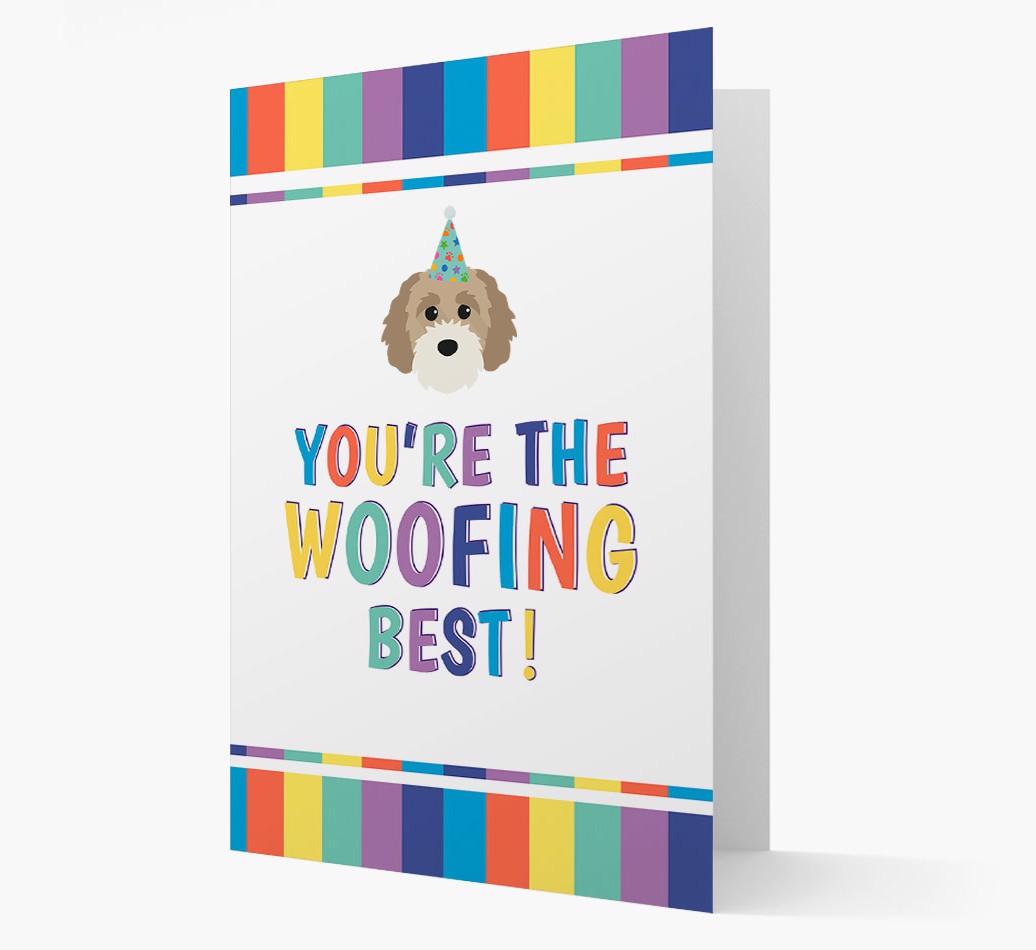'You're the Woofing Best' Card with {breedFullName} Icon