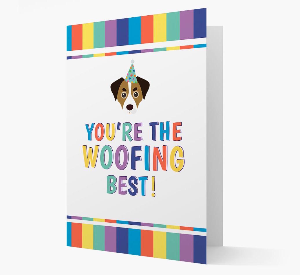 'You're the Woofing Best' Card with {breedFullName} Icon