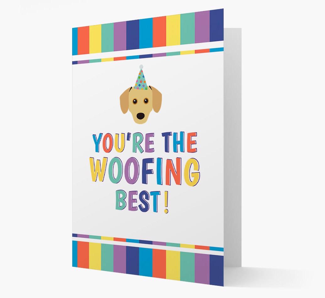 'You're the Woofing Best' Card with {breedFullName} Icon