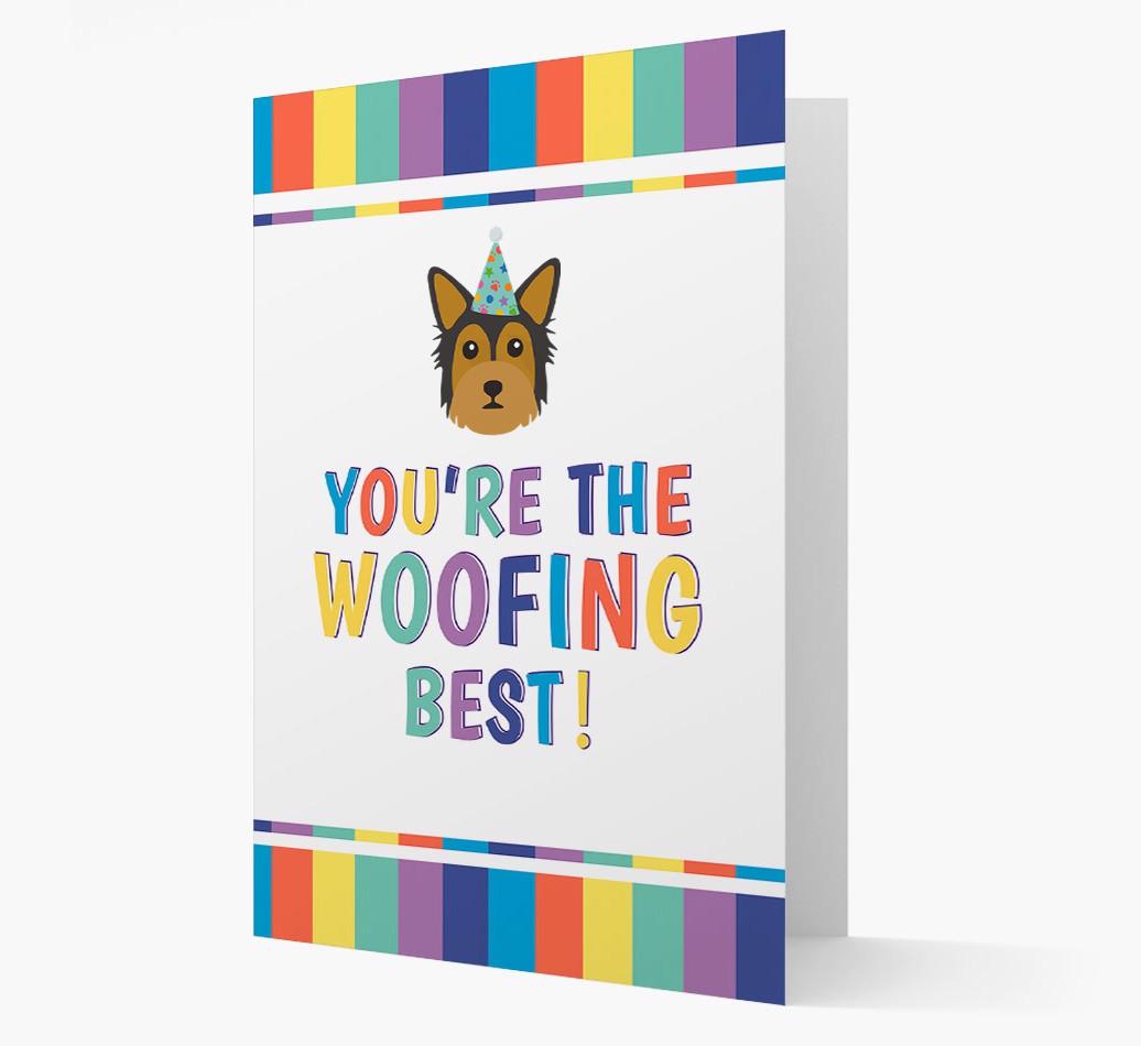 'You're the Woofing Best' Card with {breedFullName} Icon