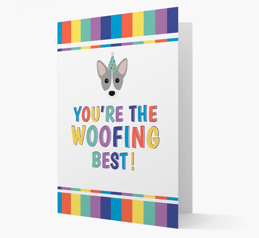 'You're the Woofing Best' Card with {breedFullName} Icon