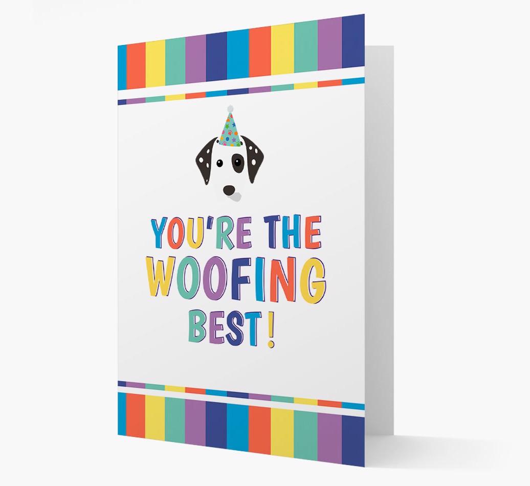 'You're the Woofing Best' Card with {breedFullName} Icon