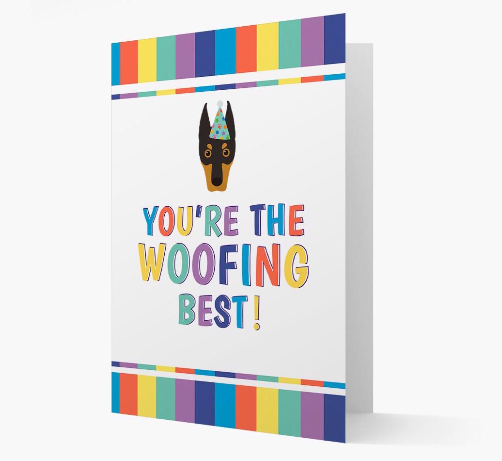 'You're the Woofing Best' Card with {breedFullName} Icon